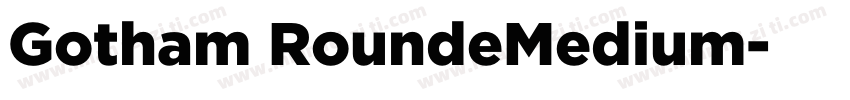Gotham RoundeMedium字体转换